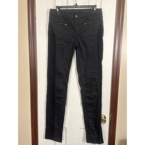 Calvin Klein Jeans Leggings Zipper Accent Black Pants‎ Size 29/8